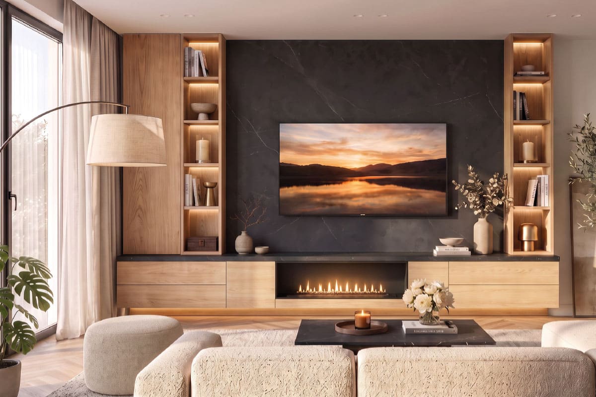 Mueble compacto de televisión, K2